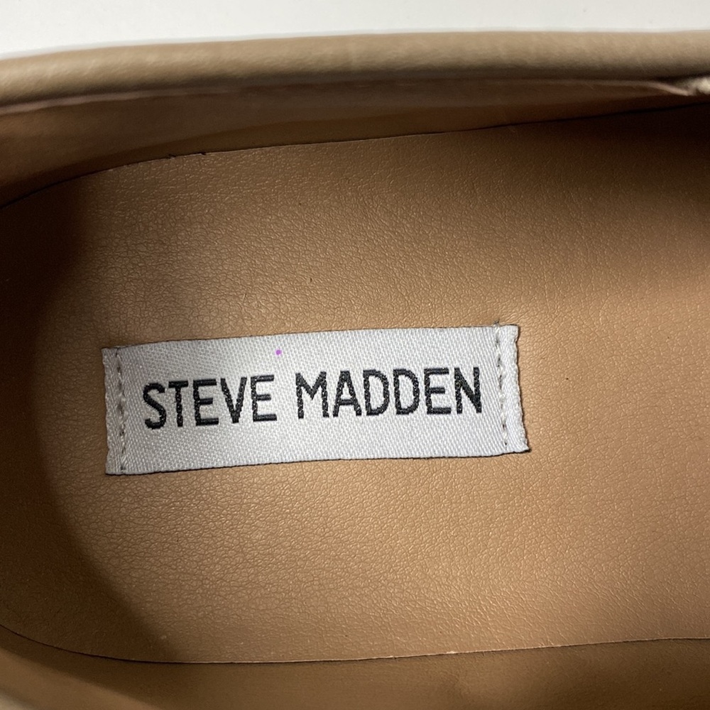 STEVE MADDEN Ecentreq Quilted Slip-on Comfort Shoe Tan size 9-1/2 - Picture 6 of 9